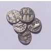 Ancient Roman Coins from the Gaius Julius Caesar Period Silver-Plated