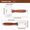 UKQRRTC 2Pcs Leather Carving Hammer, Wood Handle Leathercraft Mallet, Straight