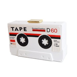 QZUnique Women's Elegant Tape Shaped Shoulder Bag Vintage Style Clutch Handbag White