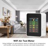 Indoor Air Quality Meter, 2000mAh WiFi Tester with Color LCD