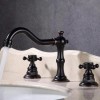 Unbranded 8" Widespread Oil Rubbed Bronze/Chrome/ - Oil Rubbed Bronze