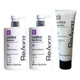 Reborn Trío Limpieza Ultra Reparador De Cabello 450ml