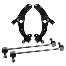 TRQ Front Suspension Kit Control Arm with Ball Joint Sway Bar Stabilizer Link Compatible with 2017-2022 Mazda CX-5