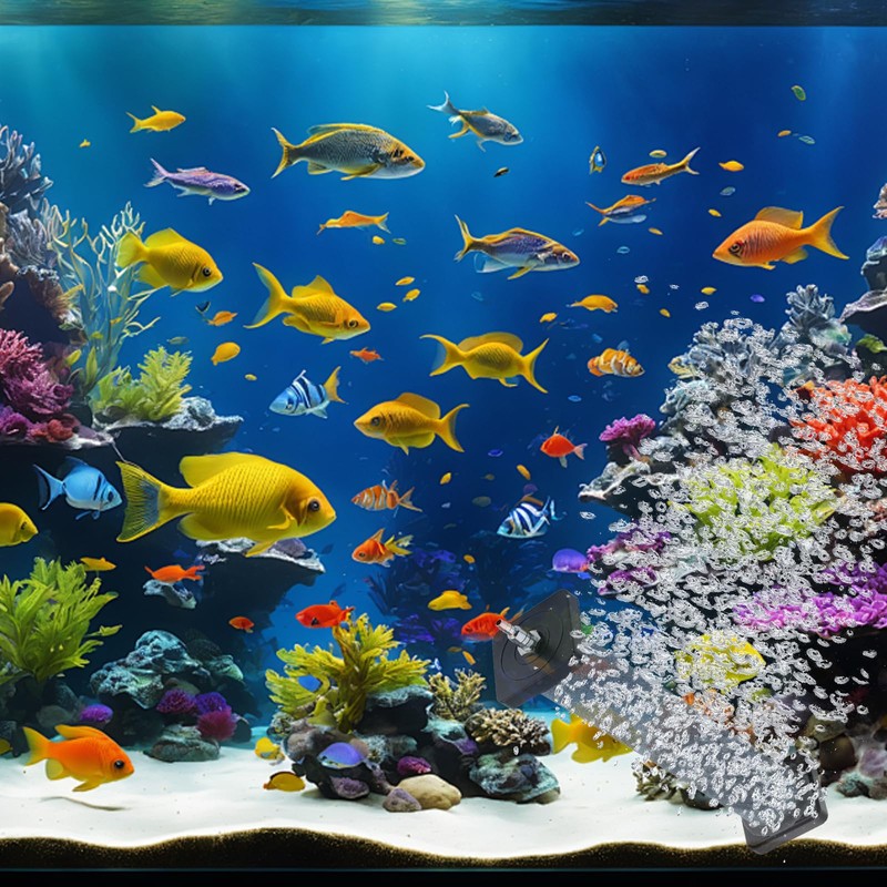 Eterspr Bubble Aquarium, Air Stone Cylinder 20 cm, for Outdoor