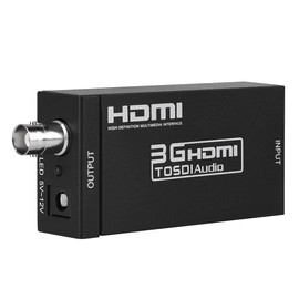 Groza HDMI to SDI Converter, HDMI to SD-SDI HD-SDI 3G-SDI Audio Video Adapter,Support 1080P 1080I for Camera Home Theater Monitora