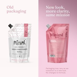 Miniml Natural Hair Conditioner Eco 1L Refill – Pink Grapefruit & Aloe Vera