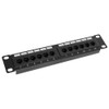 UTP 12Port Cable Rack CAT6 RJ45 Ethernet Network Data Patch