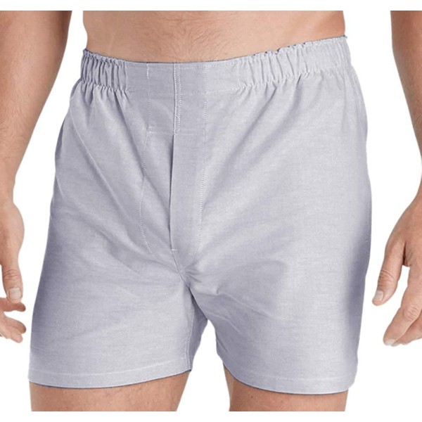 Brooks Brothers Men's 00003820 Chambray Cotton Boxers, Blue (M)