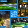 ILANCK 12 Pack Solar Lights Outdoor, 6000K Solar Pathway Lights