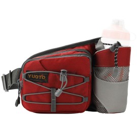 YUOTO Waist Pack with Water Bottle Holder for Running Walking Hiking Hydration Belt