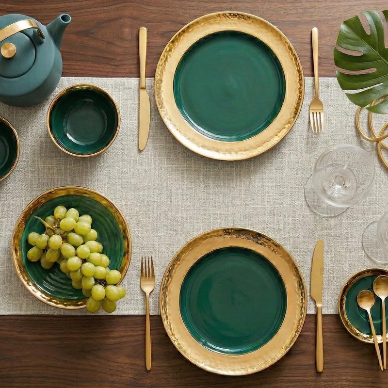 Q&J Fabric Co. Linen Look Table Runner, 13 x 36