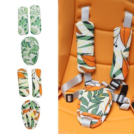 Haiki Soft & Lovely Shoulder Strap Covers Crotch Pad set Adjustable Shoulder Strap Protectors Easy to Use for Strollers