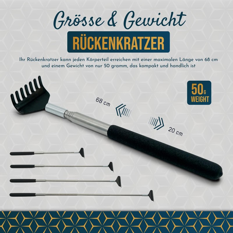Pack of 2 Back Scratcher for Smooth Scratching Against Itching.