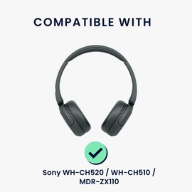 kwmobile Case Compatible with Sony WH-CH520 / WH-CH510 / MDR-ZX110 Case - Case for Headset Made of Robust Cord and Neoprene Fabric - Dark Rose