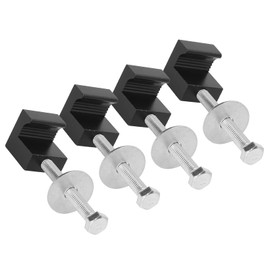 Kit de Montaje de Caja de Herramientas para Camión, 4 Piezas de Montaje de Caja de Herramientas para Camioneta, Abrazaderas de Gancho J de Aluminio sin Taladrar