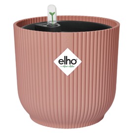 elho Vibes Fold Round with Self-Watering System - Flower Pot for Indoor Use - Diameter 22 cm - Pink/Soft Pink