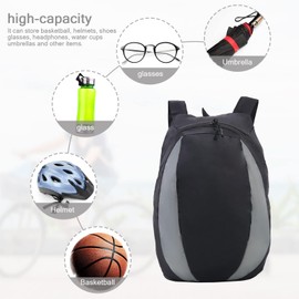 Motorcycle Full-Face Helmet Backpack, 28L Sports Waterproof Daypack, Motorcycle Helmet Backpack, Multifunctional, Universal Football Basketball Bag for Fitness, Waterproof Motorcycle Helmet Backpack