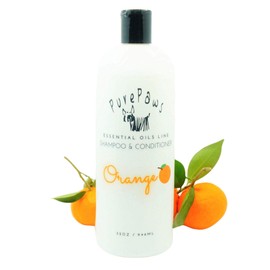 Pure Paws Orange Shampoo & Conditioner | Vitamin B5 & Aloe Vera | 32oz