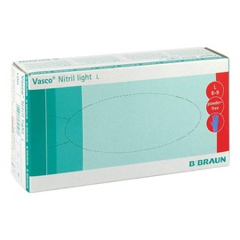 B. Braun Melsungen AG Vasco Nitrile Light Examination Gloves Size L Pack of 100