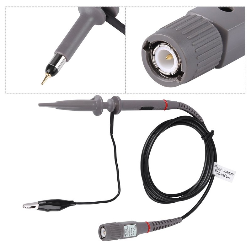 PP-150 100MHz Oscilloscope Probe Kit,Universal Voltage Test Clip Probes Integral