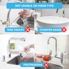 Silicone Sink Faucet Absorbing Drying Mat Grey (24 x 5.6