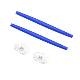 Kits de goma de repuesto para auriculares y piezas de nariz para Oakley Transistor OX3085, Azul, 0 US