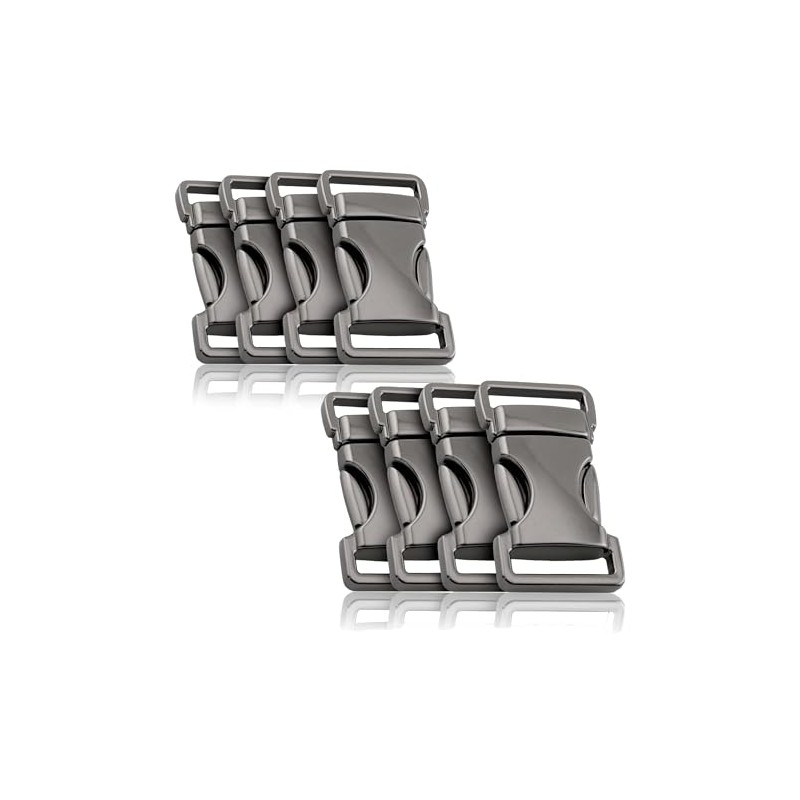 Ganzoo Metal Snap Fastener with Spring Clasp, Set of 8,