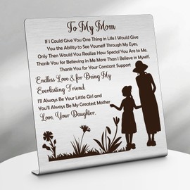 Mum Gifts from Daughter Desk Decorations Sign Mummy Gifts for Women Mummy Birthday Presents Mothers Day Gift from Daughter Desk Decorations Sign Thanksgiving Presents for Mother Stepmum