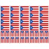 40 Removable Stickers: Puerto Rico Flag: Party Favors, Decals