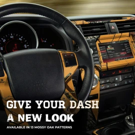 Mossy Oak Graphics Interior Auto Dash Kit, Easy to Install, No-fade, Cast Vinyl, Blaze 14011-BZ
