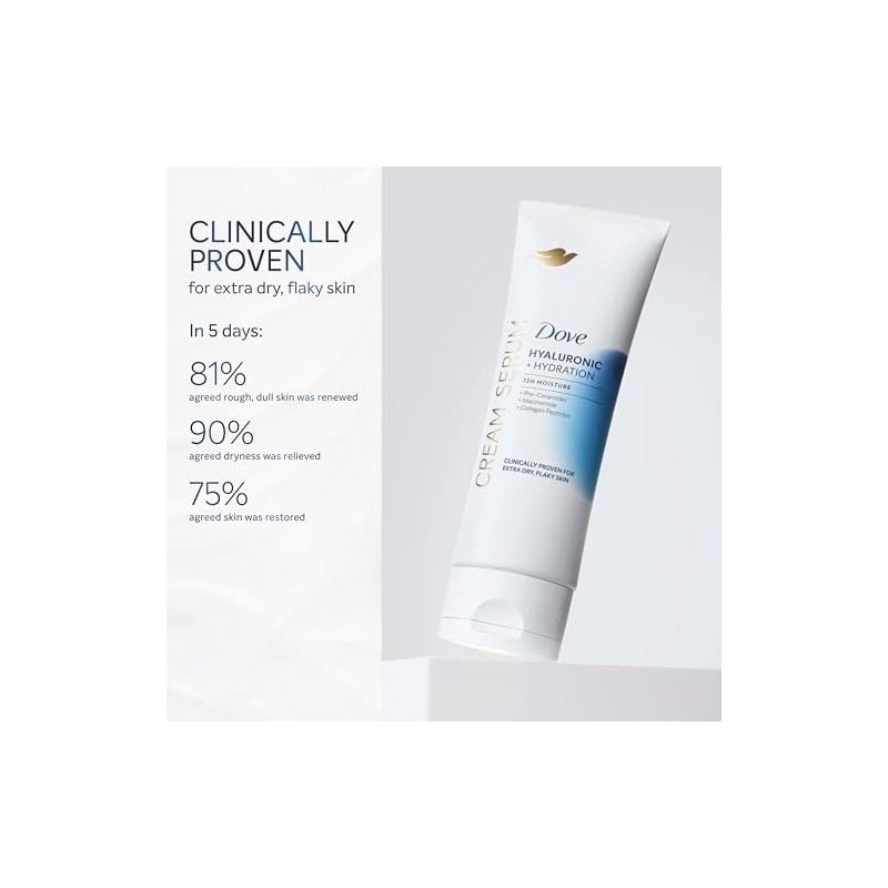 Dove Suero Crema Hialur Nico Hidrataci Piel Extra Seca