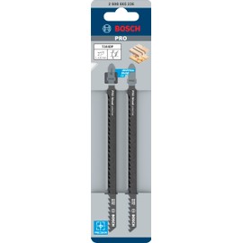Bosch 2 x PRO Wood Precise T344DP Jigsaw Blades (for Construction Wood, Softwood, Length 152 mm, Professional Accessories Jigsaw)