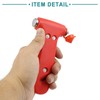 ACROPIX Red Plastic Shell Auto Car Emergency Break Hammer Glass