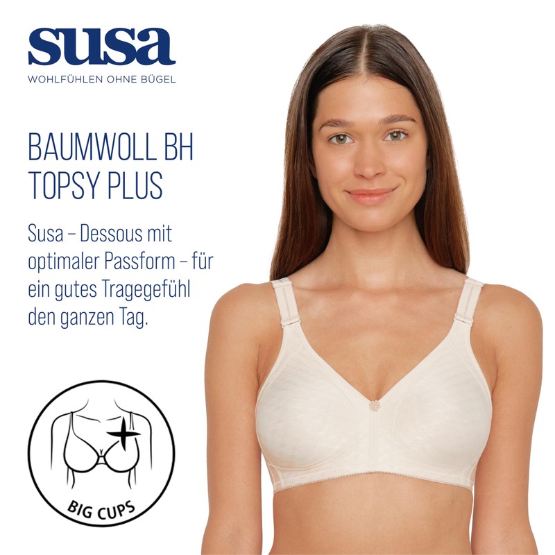 Susa Women's Bra Beige Hautfarben (010) 38FDDD (Brand size :