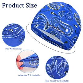 10 Pcs Cooling Skull Caps for Men Cap Welding Helmet Liner Sweat Wicking Head Wrap Bicycle Beanie Cycling Running Hat