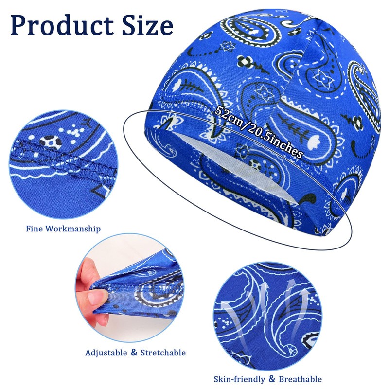 10 Pcs Cooling Skull Caps for Men Cap Welding Helmet