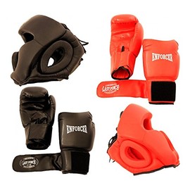 Last Punch 2 Pairs Pro Boxing Gloves & Pro Head Gears Pro Quality