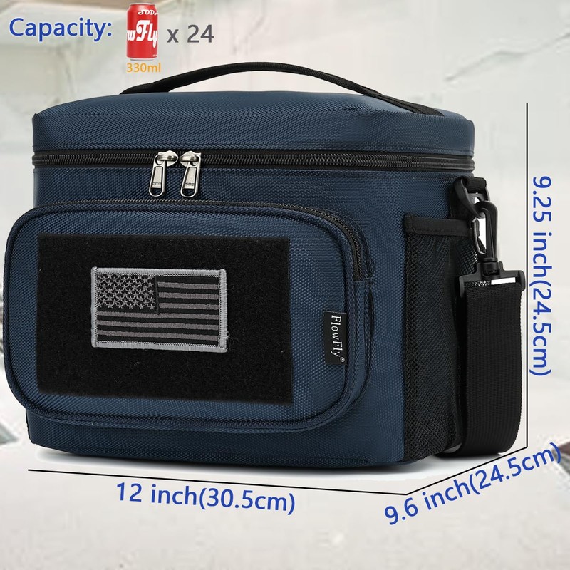 FlowFly Lunch Bag, Insulated Cooler, Thermal Lunch Box Tote with