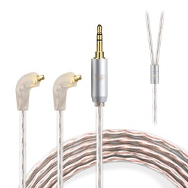 okcsc ER4SR to 3.5MM Upgraded Replacement Cable for Etymotic Earphones Cable 4 Core for Etymotic ER4SR ER4XR ER3XR ER3SE ER2XR ER2SE LN008099 3.94FT