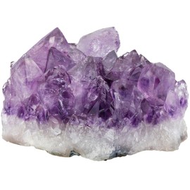 mookaitedecor Natural Amethyst Healing Crystal Cluster,Reiki Gemstone Specimen Figurine Home Decor(approx 200-300g), Length 75-83mm / 2.95-3.27”