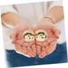 Ipetboom 2pcs Brass Exercise Ball Copper Baoding Balls Chinese Health