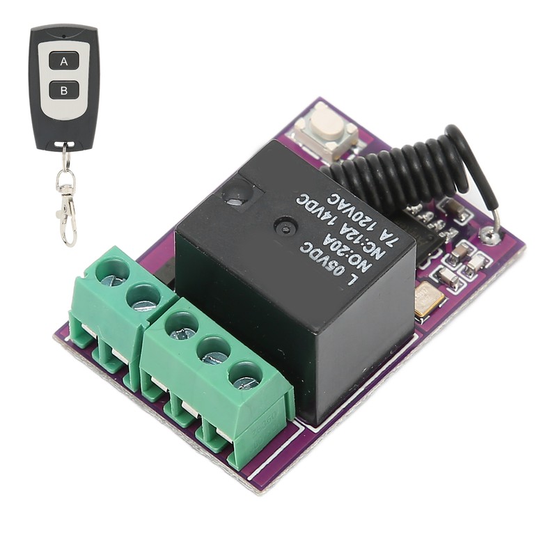 Remote Control Relay Switch 20A Mini Relay Wireless Switch for