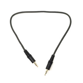 50cm 3.5mm to 3.5mm Audio Cable Mini Jack Male to Male Stereo AUX Auxiliary TRS Lead Compatible with Headphone, Phone, Car Audio, Speaker, MP3, Home Stereo, Amp, TV, PC Laptop, HiFi (Black, 0.5m)