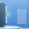 NUOLUX 50pcs Luminous Charging Port Protective Film Fluorescent Luminous High