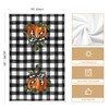 Artoid Mode Buffalo Plaid Bow Arrow Pumpkin Fall Kitchen Towels
