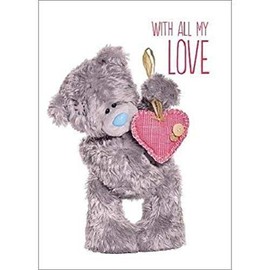 Me To You 3D Holographic All My Love Bear Valentines Day Card