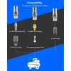 GODESON Locking Air Chuck, 12-Jaw No-Leak Design, 1/4" NPT Closed