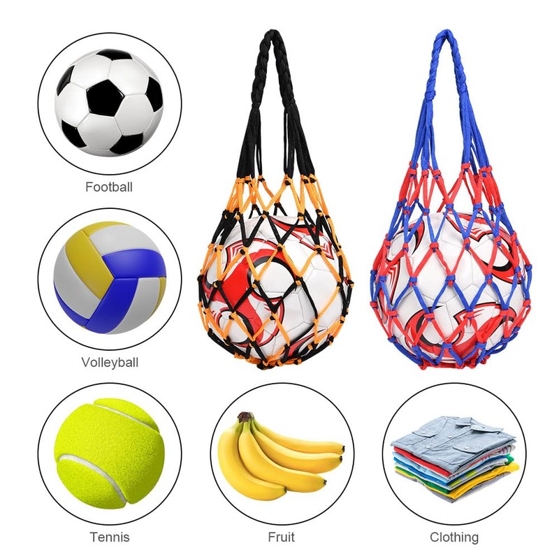 AMFUN multifunctional ball pocket 2 pack, thickened Reddish Blue +