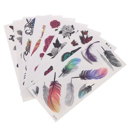 FOMIYES 3sets Temporary Flower Stickers Easy to Apply for Adults Women 8sheets*3