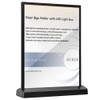 ECKEK LED Sign Holder Clear Sign Holder with LED Light